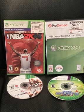NBA 2K14, MLB 2K11, Kinect Sports, and Madden 12